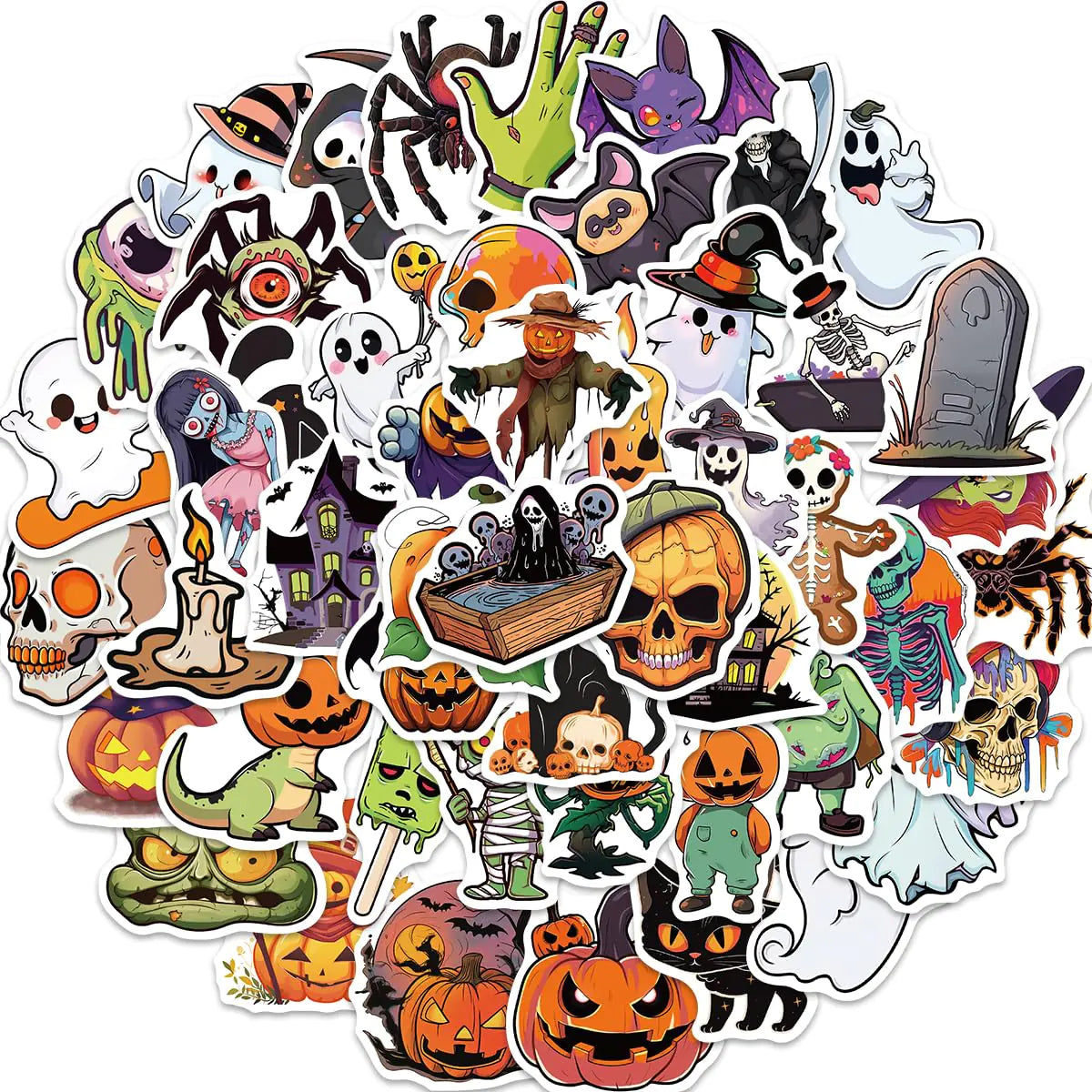 New Non-Repeating Halloween Stickers