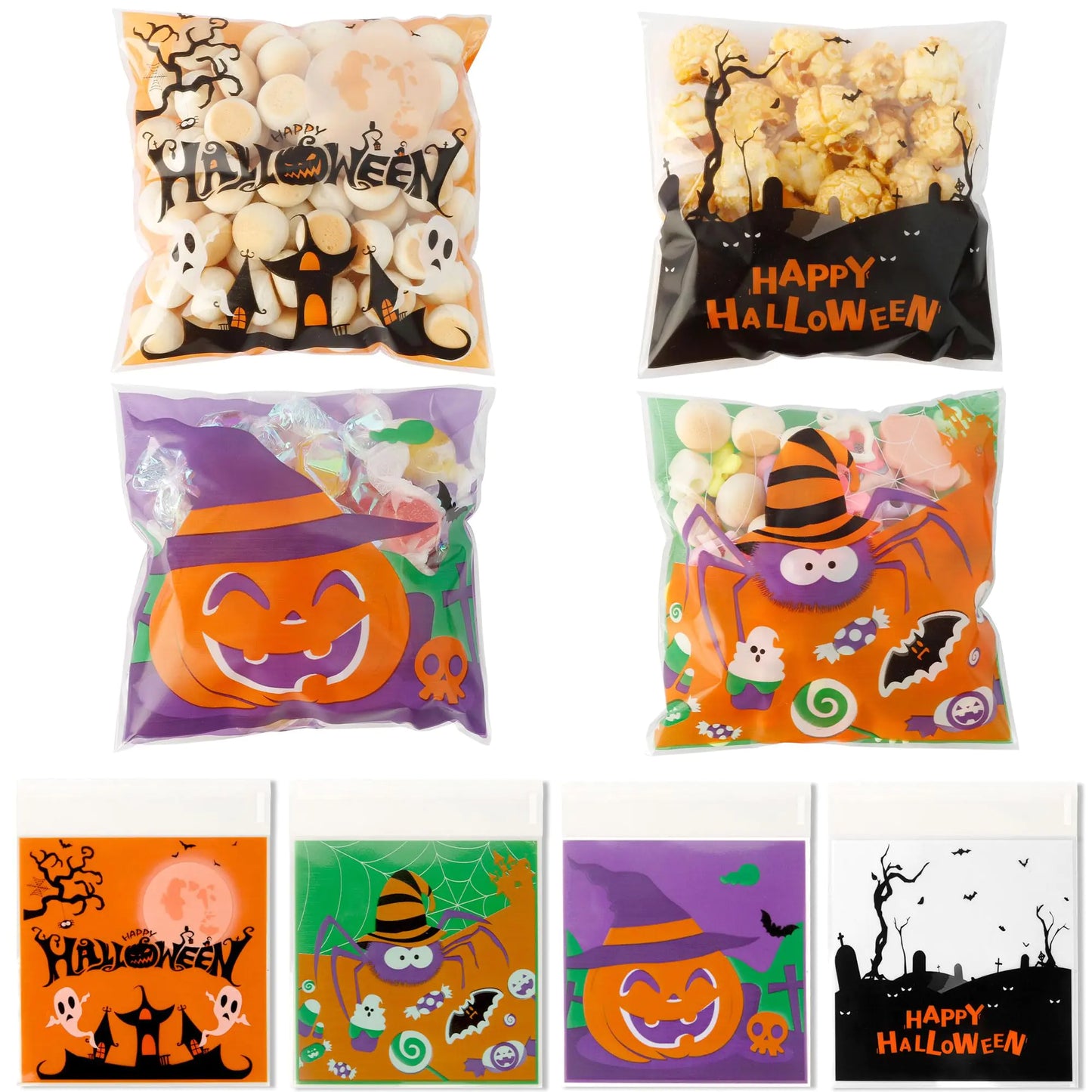 Halloween Treat Bags 100PCS