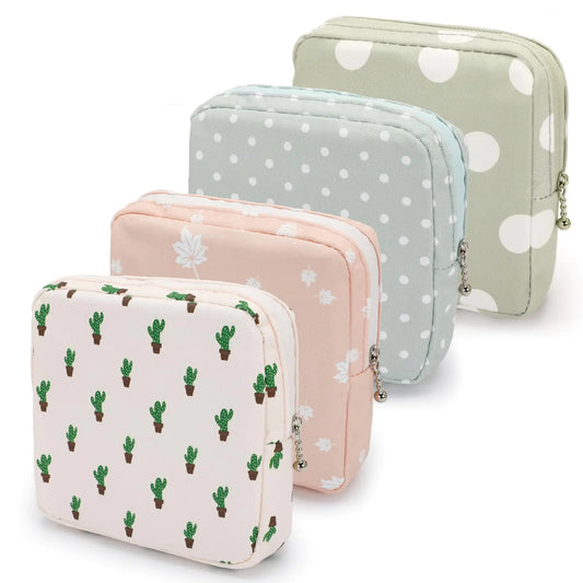 Fepibur 4 Pack Sanitary Napkin Storage Bags