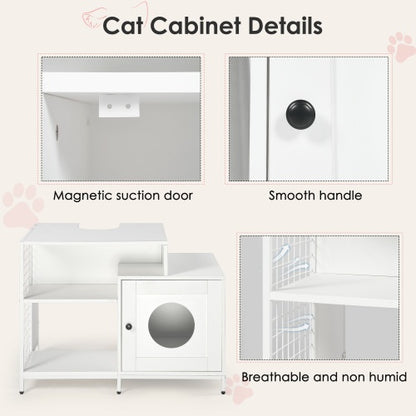 Cat Litter Box Enclosure For Bathroom