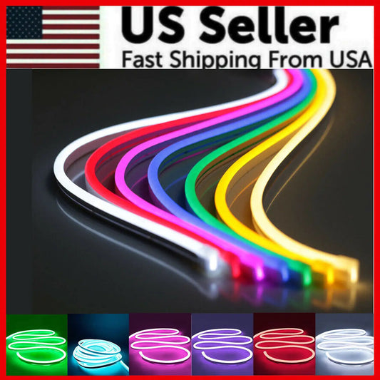 Flexible Sign Neon Lights Silicone Tube LED Strip Waterproof USA