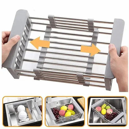 Adjustable Immersion Sink Dish Drying Rack