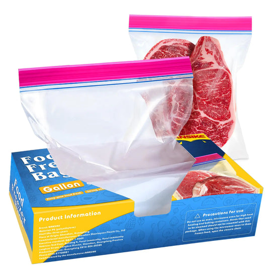 NANSIKE Gallon Size Food Freezer Bags